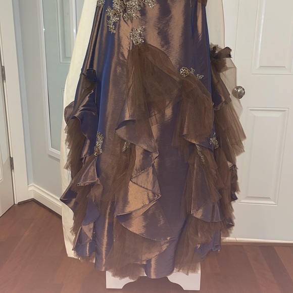 Mon Cheri Brown Ball Gown - Picture 3 of 8